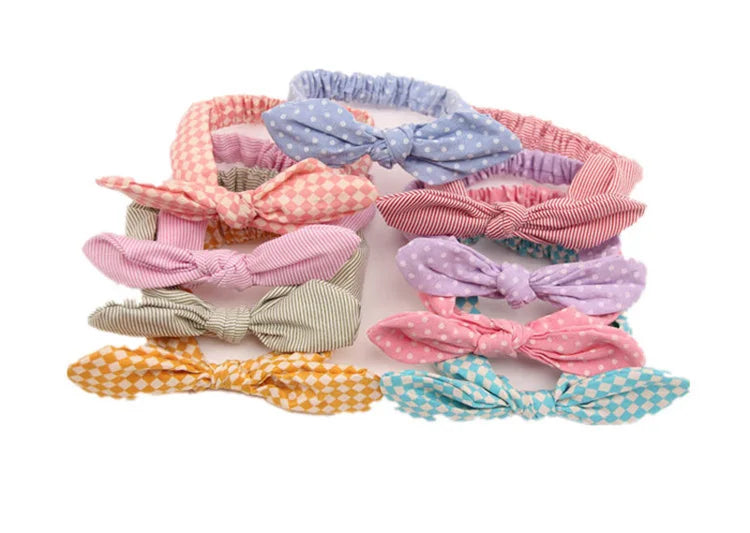 Cute Baby Hair Band Rabbit Ears Headband Kids Girls Bow Style Hairbands Knot Parent-child Fashion Headwear Bebe Hair Accessories