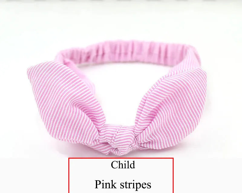 Cute Baby Hair Band Rabbit Ears Headband Kids Girls Bow Style Hairbands Knot Parent-child Fashion Headwear Bebe Hair Accessories