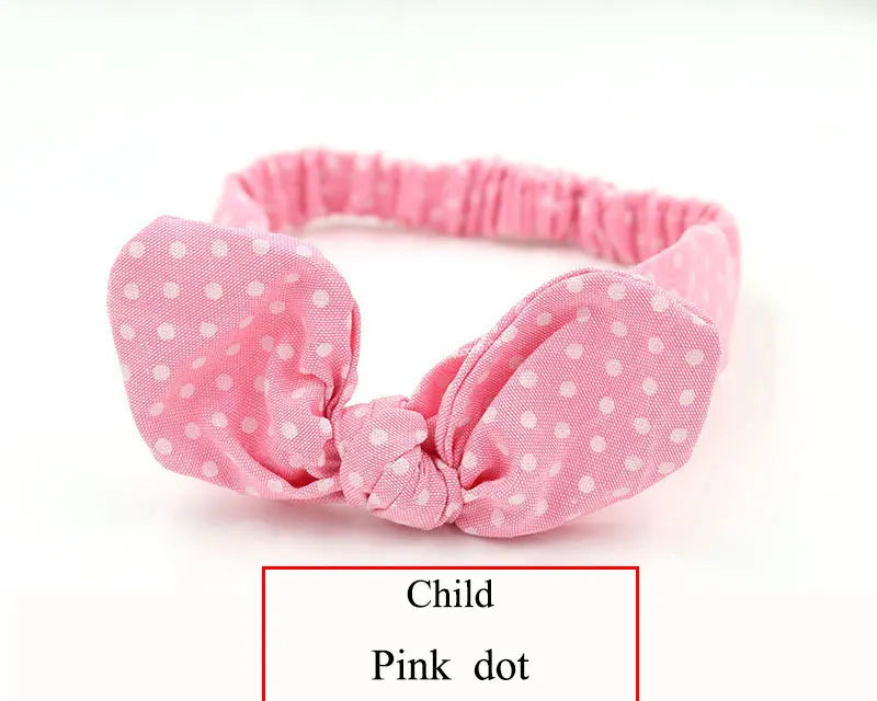 Cute Baby Hair Band Rabbit Ears Headband Kids Girls Bow Style Hairbands Knot Parent-child Fashion Headwear Bebe Hair Accessories
