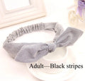 Cute Baby Hair Band Rabbit Ears Headband Kids Girls Bow Style Hairbands Knot Parent-child Fashion Headwear Bebe Hair Accessories