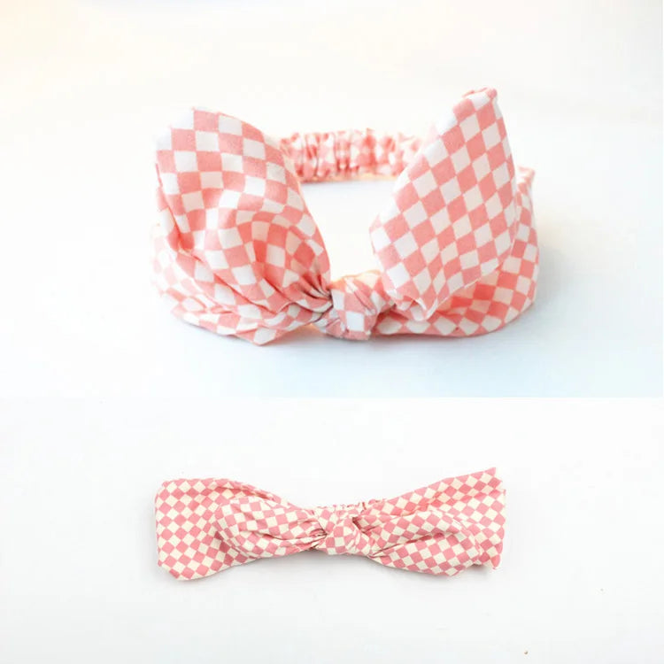 Cute Baby Hair Band Rabbit Ears Headband Kids Girls Bow Style Hairbands Knot Parent-child Fashion Headwear Bebe Hair Accessories