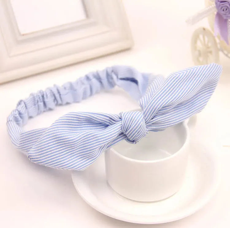 Cute Baby Hair Band Rabbit Ears Headband Kids Girls Bow Style Hairbands Knot Parent-child Fashion Headwear Bebe Hair Accessories
