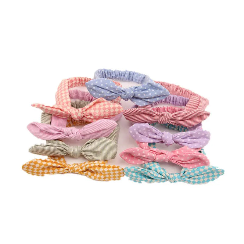 Cute Baby Hair Band Rabbit Ears Headband Kids Girls Bow Style Hairbands Knot Parent-child Fashion Headwear Bebe Hair Accessories