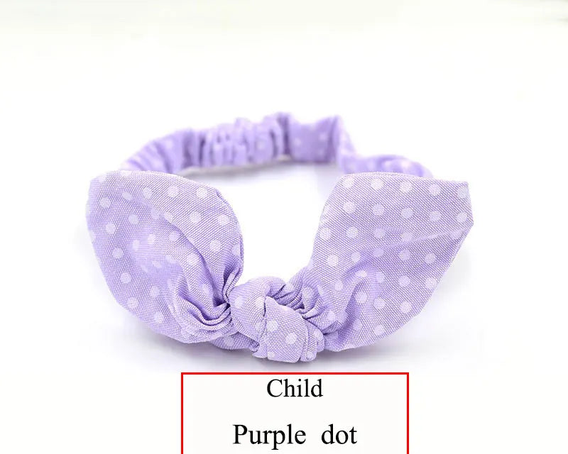 Cute Baby Hair Band Rabbit Ears Headband Kids Girls Bow Style Hairbands Knot Parent-child Fashion Headwear Bebe Hair Accessories