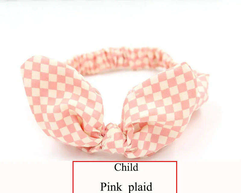Cute Baby Hair Band Rabbit Ears Headband Kids Girls Bow Style Hairbands Knot Parent-child Fashion Headwear Bebe Hair Accessories