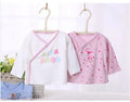 Ropa de bebé recién nacido ropa de manga larga camiseta ropa de bebé niño niña camiseta de niños camiseta de bebé de apertura frontal ropa