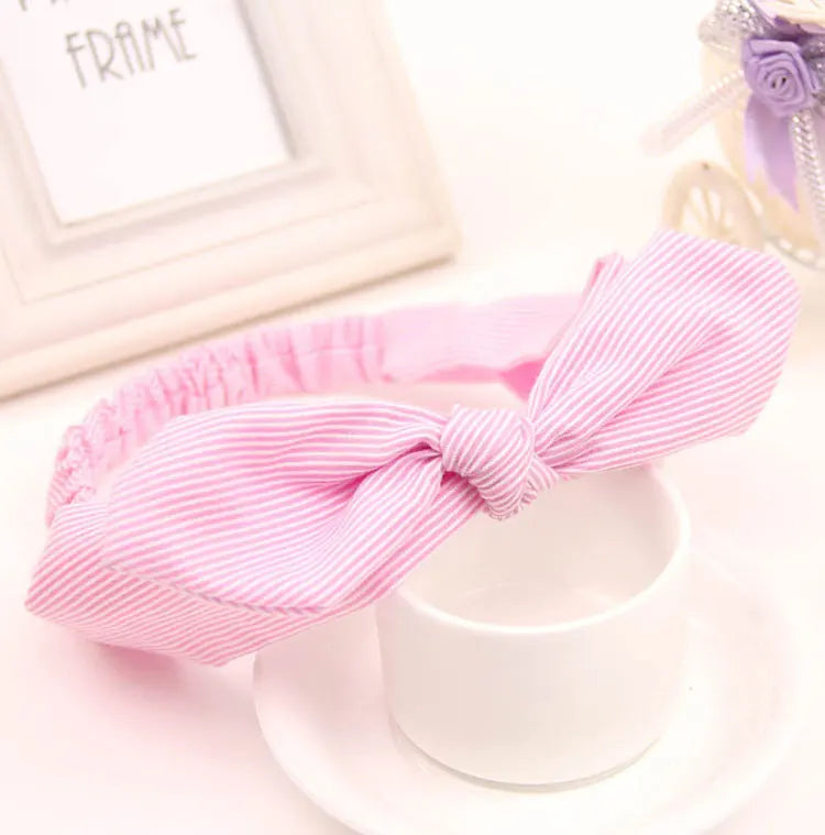 Cute Baby Hair Band Rabbit Ears Headband Kids Girls Bow Style Hairbands Knot Parent-child Fashion Headwear Bebe Hair Accessories