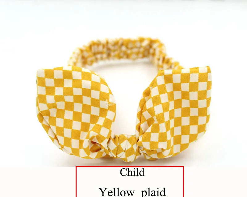 Cute Baby Hair Band Rabbit Ears Headband Kids Girls Bow Style Hairbands Knot Parent-child Fashion Headwear Bebe Hair Accessories