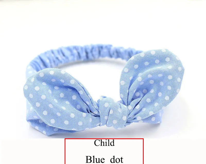 Cute Baby Hair Band Rabbit Ears Headband Kids Girls Bow Style Hairbands Knot Parent-child Fashion Headwear Bebe Hair Accessories