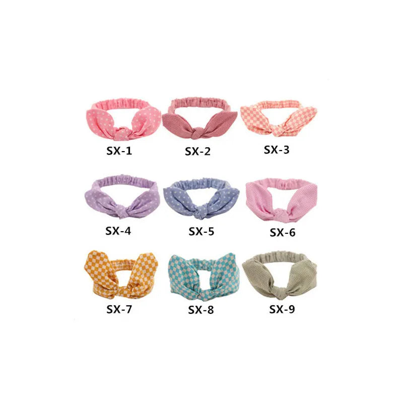Cute Baby Hair Band Rabbit Ears Headband Kids Girls Bow Style Hairbands Knot Parent-child Fashion Headwear Bebe Hair Accessories