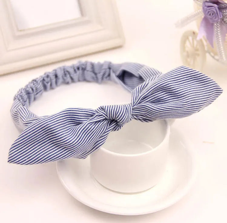 Cute Baby Hair Band Rabbit Ears Headband Kids Girls Bow Style Hairbands Knot Parent-child Fashion Headwear Bebe Hair Accessories