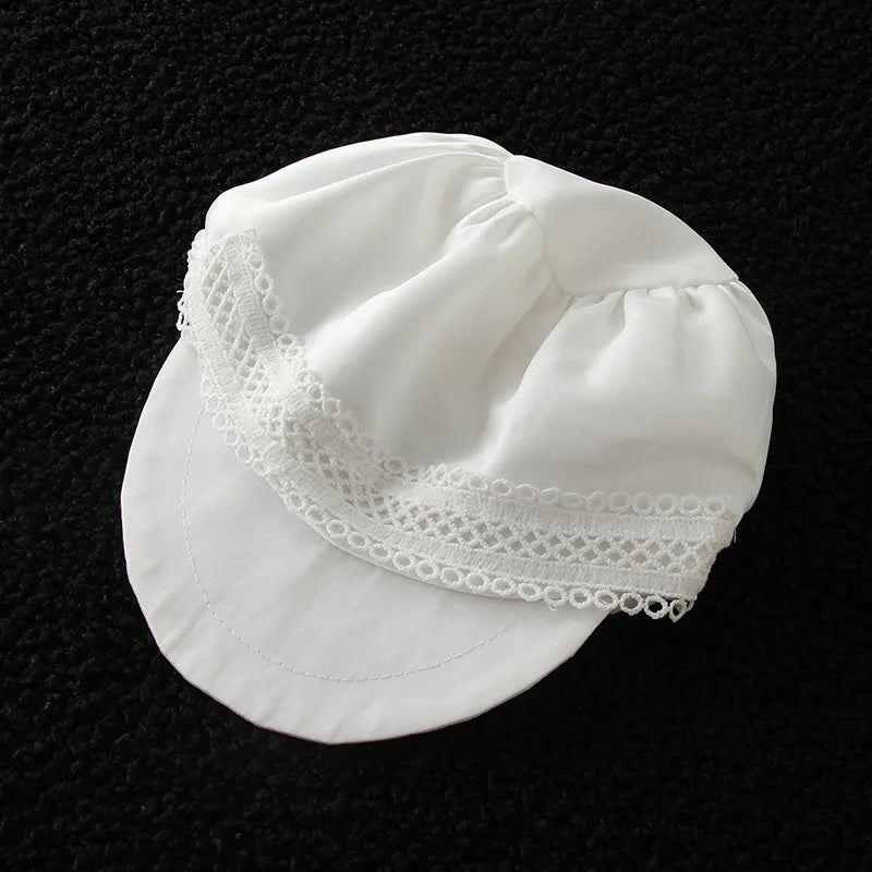 baby boy clothes white baptism baby romper set with hat turndown collar newborn first christmas boy birthday clothing 3-24M