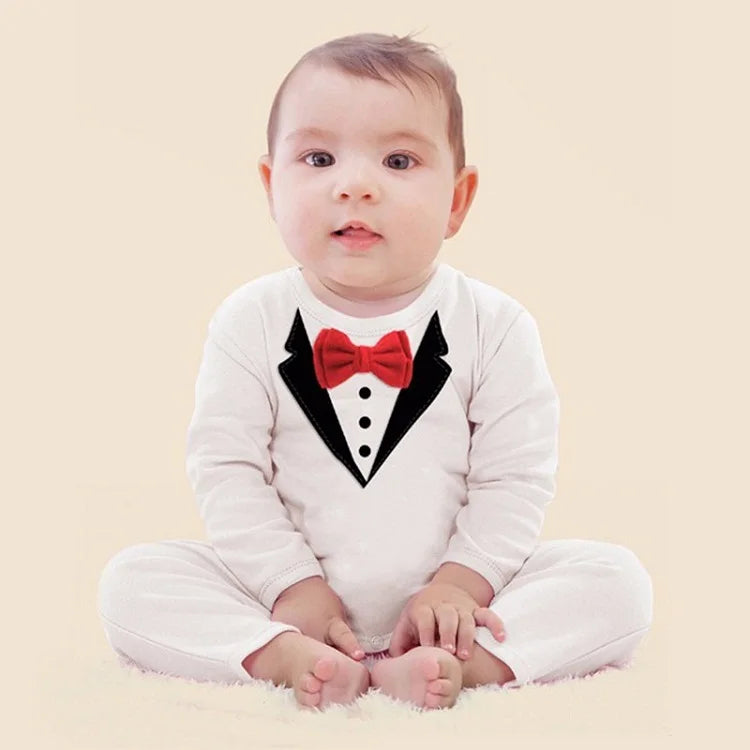 Primavera Otoño Moda Ropa de Bebé Niño Algodón Bebé Niña Pelele Manga Larga Mono Bebé Trajes de Una Pieza