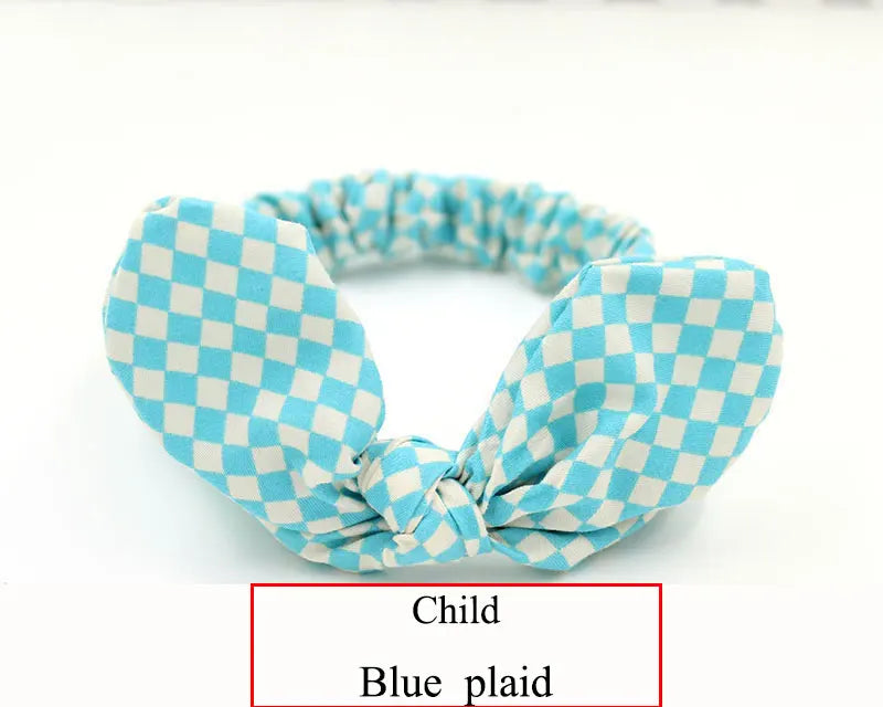 Cute Baby Hair Band Rabbit Ears Headband Kids Girls Bow Style Hairbands Knot Parent-child Fashion Headwear Bebe Hair Accessories