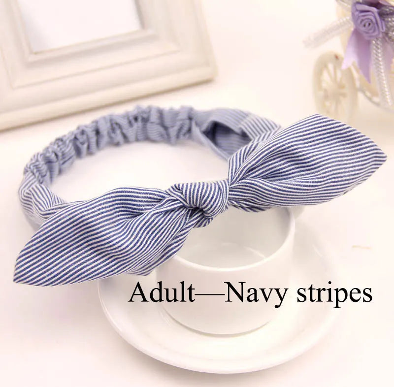Cute Baby Hair Band Rabbit Ears Headband Kids Girls Bow Style Hairbands Knot Parent-child Fashion Headwear Bebe Hair Accessories