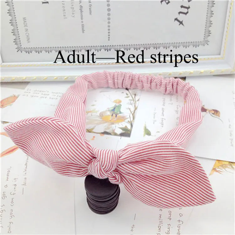 Cute Baby Hair Band Rabbit Ears Headband Kids Girls Bow Style Hairbands Knot Parent-child Fashion Headwear Bebe Hair Accessories