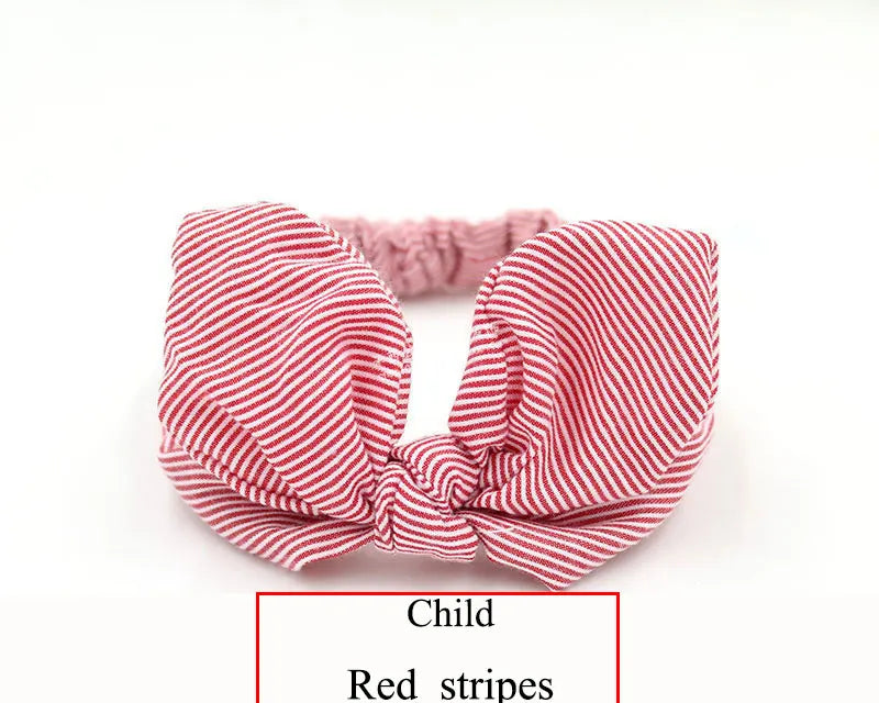 Cute Baby Hair Band Rabbit Ears Headband Kids Girls Bow Style Hairbands Knot Parent-child Fashion Headwear Bebe Hair Accessories