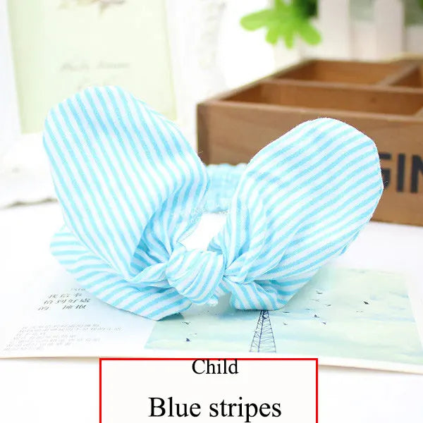 Cute Baby Hair Band Rabbit Ears Headband Kids Girls Bow Style Hairbands Knot Parent-child Fashion Headwear Bebe Hair Accessories
