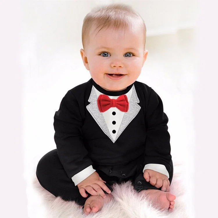 Primavera Otoño Moda Ropa de Bebé Niño Algodón Bebé Niña Pelele Manga Larga Mono Bebé Trajes de Una Pieza