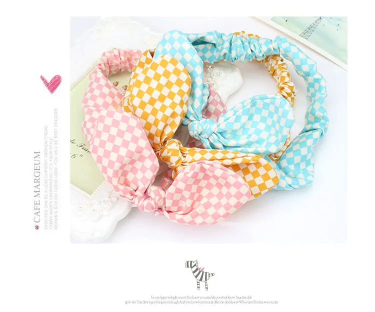 Cute Baby Hair Band Rabbit Ears Headband Kids Girls Bow Style Hairbands Knot Parent-child Fashion Headwear Bebe Hair Accessories