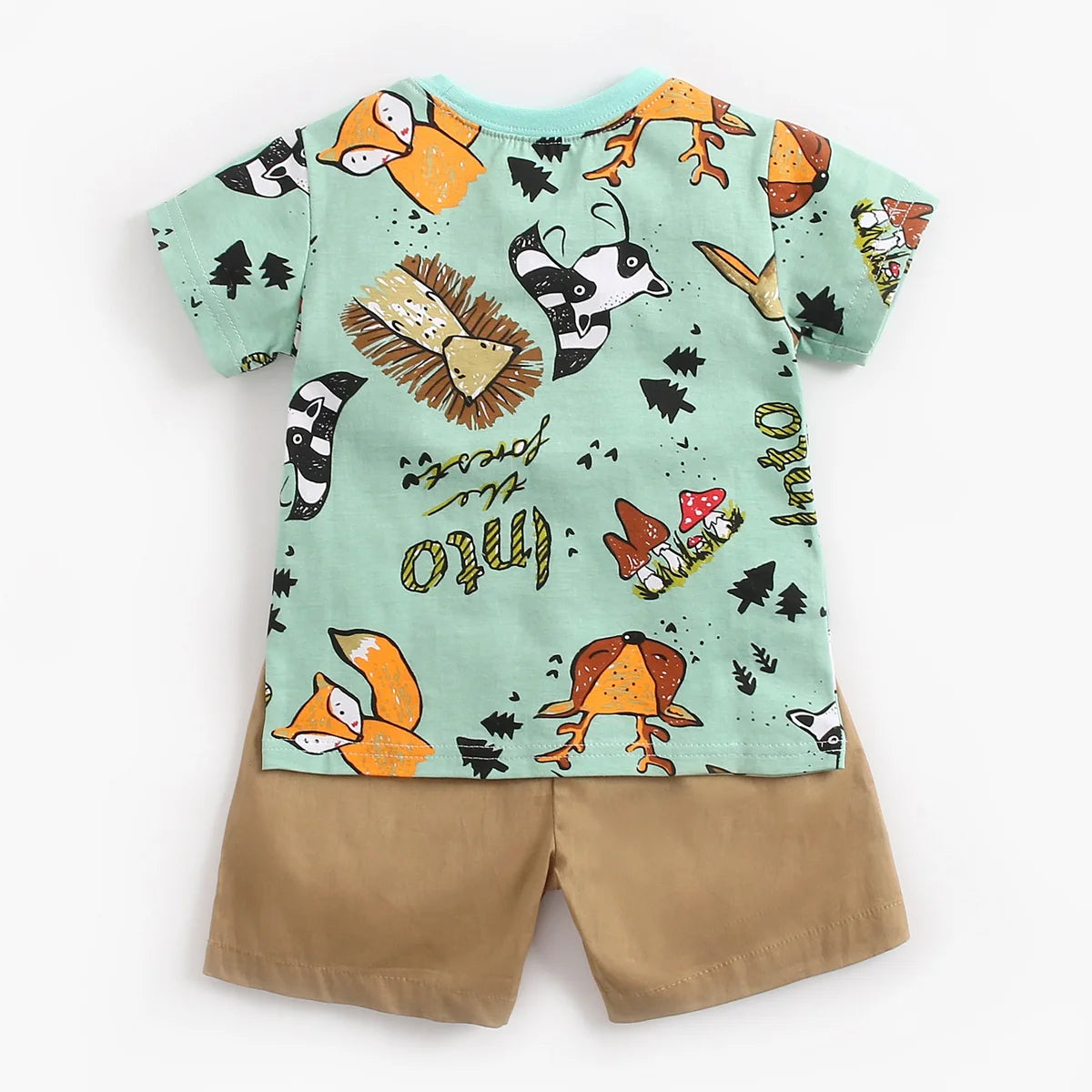 Sanlutoz Cute Infants Boys Clothing Sets Cotton Short Sleeve Baby Tops + Shorts 2Pcs Newborn Cartoon Clothes