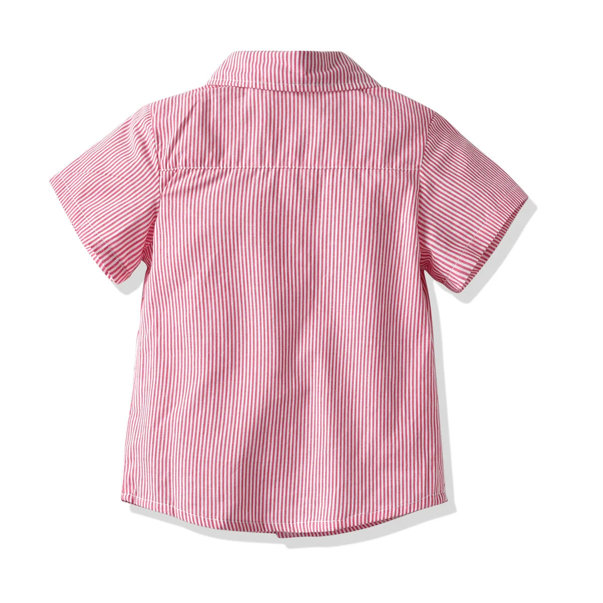 Jungen Shorts Set Kleidung Baumwolle Gestreift Kurzarm-Shirt Weiß Kurze Vierteiliges Set Babykleidung