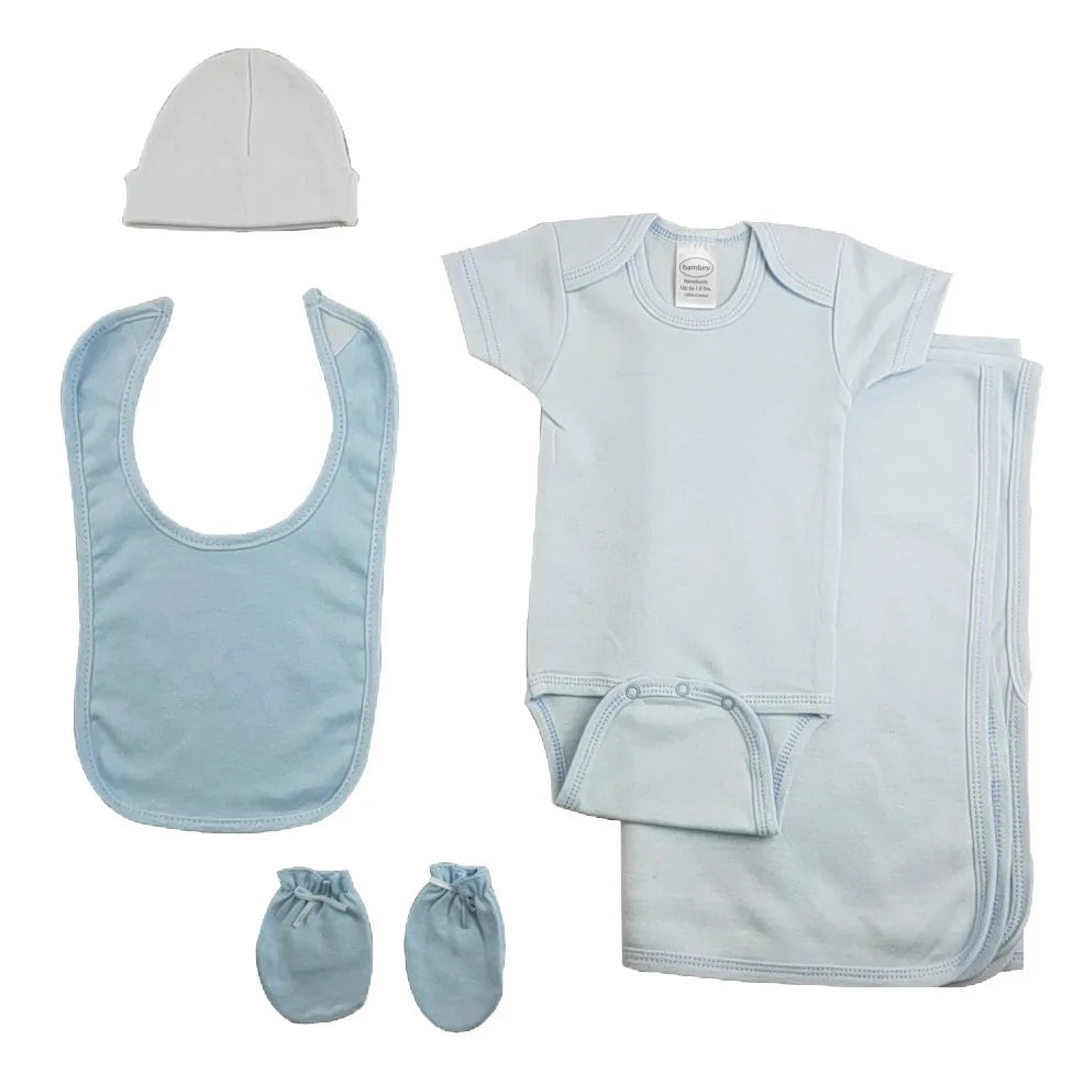 UD2 Jungen 5-teiliges blaues Babybekleidungsset Cs_0188