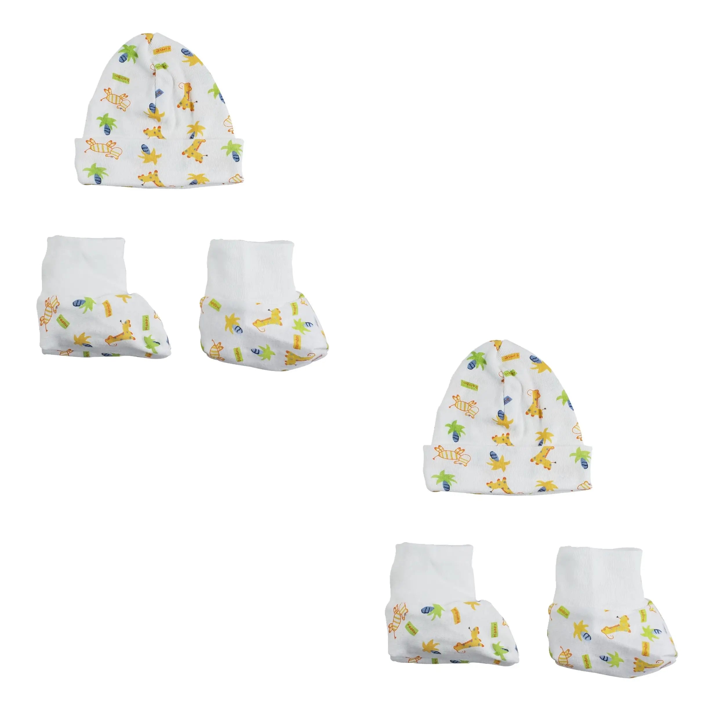 UD2 4-Pc Set Baby Clothing Caps and Booties CS_0027