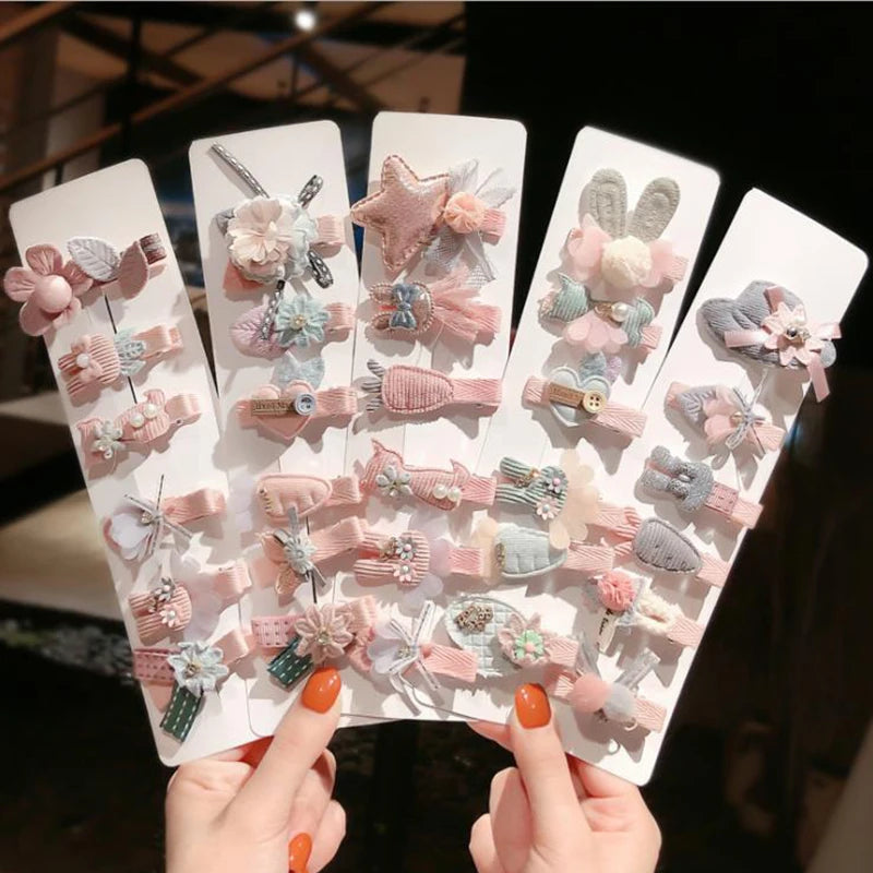 6tlg./Set Niedliche Baby Mädchen Haarnadeln Kinder Haarspangen Haarspangen Süße BB Clips Neugeborenen Kopfbedeckung Haarschmuck für Mädchen