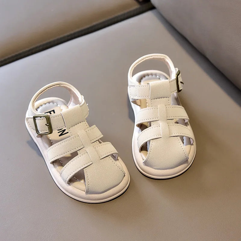 Kids Roman Sandals Summer Unisex Gladiator Style Casual Beach Shoes for Boys Girls Eco-Friendly Lightweight Outdoor Sandals