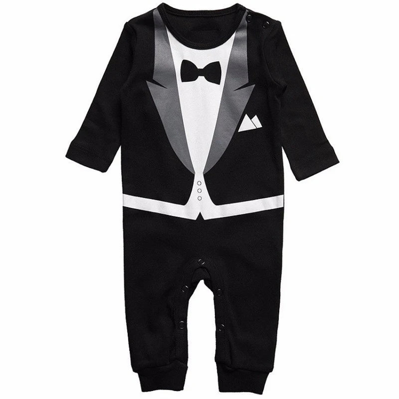 Primavera Otoño Moda Ropa de Bebé Niño Algodón Bebé Niña Pelele Manga Larga Mono Bebé Trajes de Una Pieza
