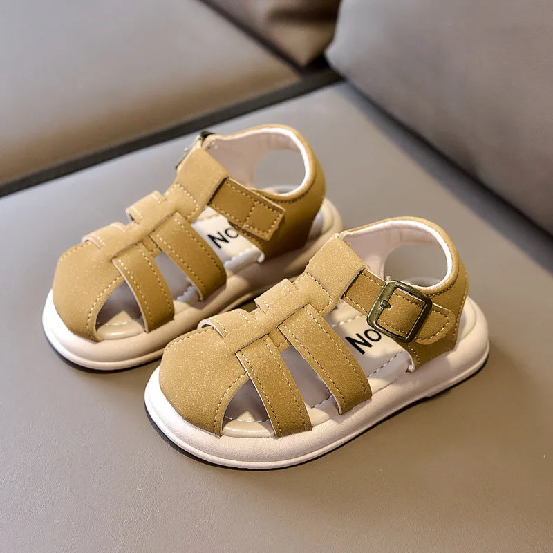Kids Roman Sandals Summer Unisex Gladiator Style Casual Beach Shoes for Boys Girls Eco-Friendly Lightweight Outdoor Sandals