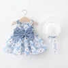 Summer Cotton Sleeveless Flower Dress for Girls ODM Baby Clothing with Floral Decoration Toddler Kids' Clothes