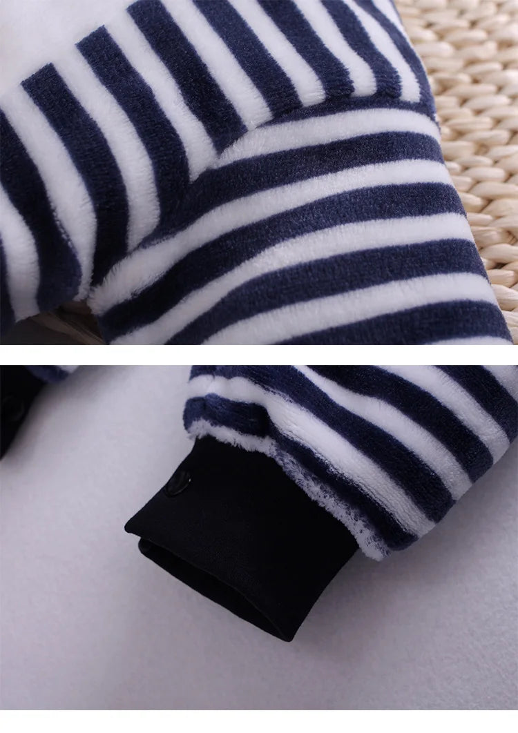 Ropa de Primavera Invierno para Bebé Recién Nacido Chaqueta Infantil para Niñas Mono para Niños Pelele de Franela Suave para Bebé Ropa de Bebé 0-18 Meses