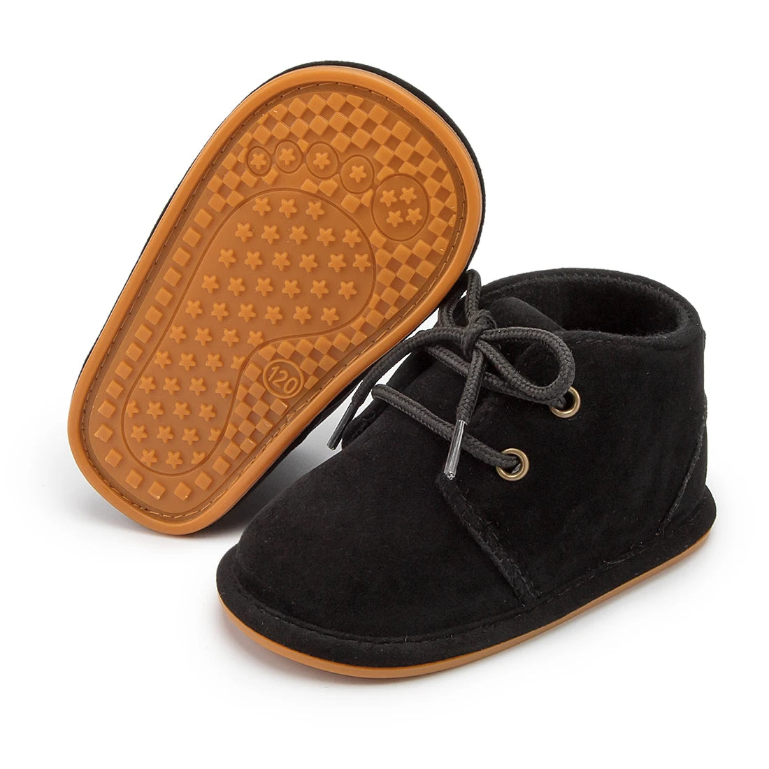 KIDSUN Zapatos de Bebé Niños Clásico Algodón Antideslizante Suela Blanda Suela de Goma Botas para Niñas Pequeñas Zapatillas de Cuna Primeros Pasos 3 Colores