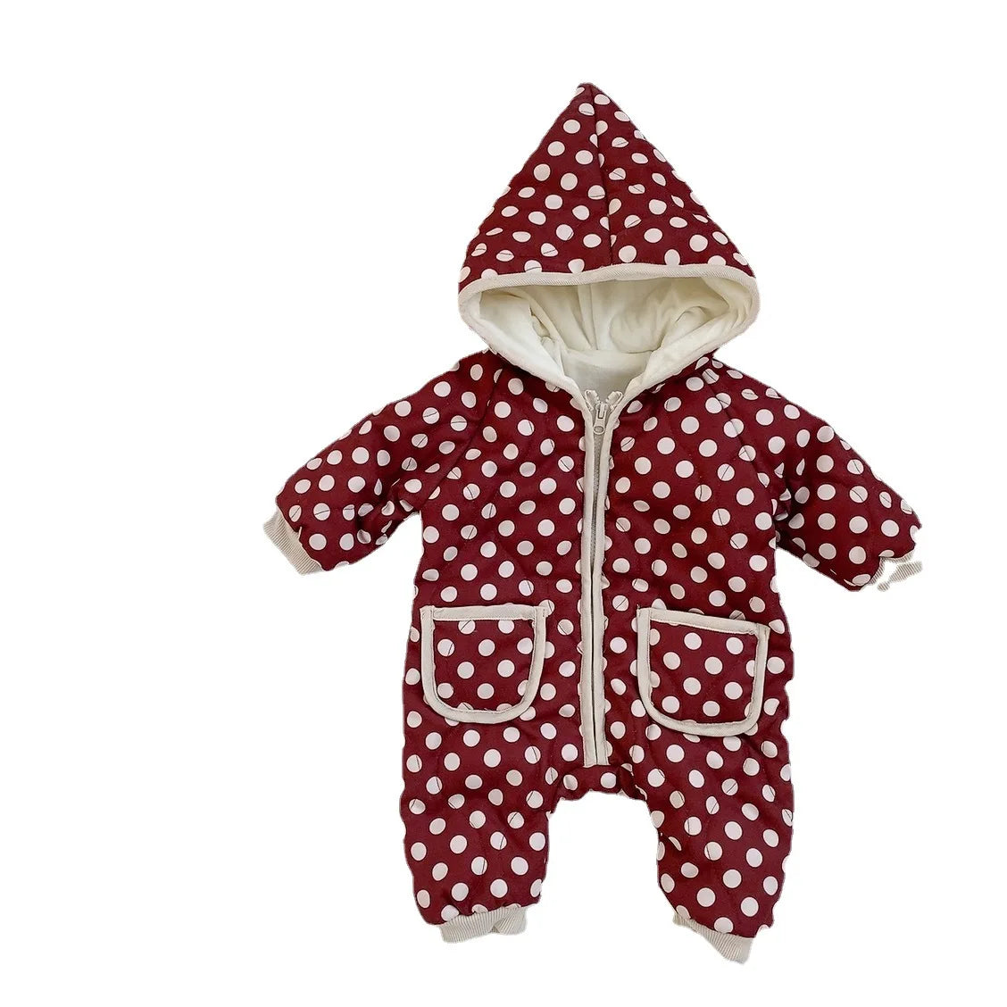 Ropa de Invierno Unisex para Bebés Recién Nacidos, Conjunto de Sudadera con Capucha y Mono con Cremallera y Estampado Floral para Niños y Niñas