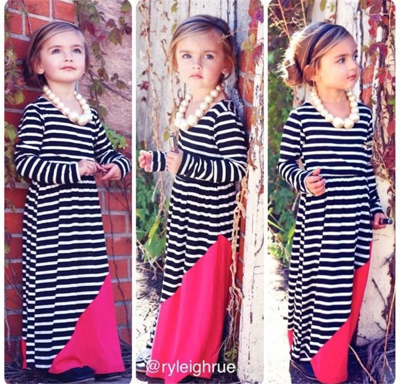 Mom and Daughter Dress Spring Fashion Mother Daughter Dresses Family Matching Cotton Outfits Girls Baby Clothing 1-9 Years Old