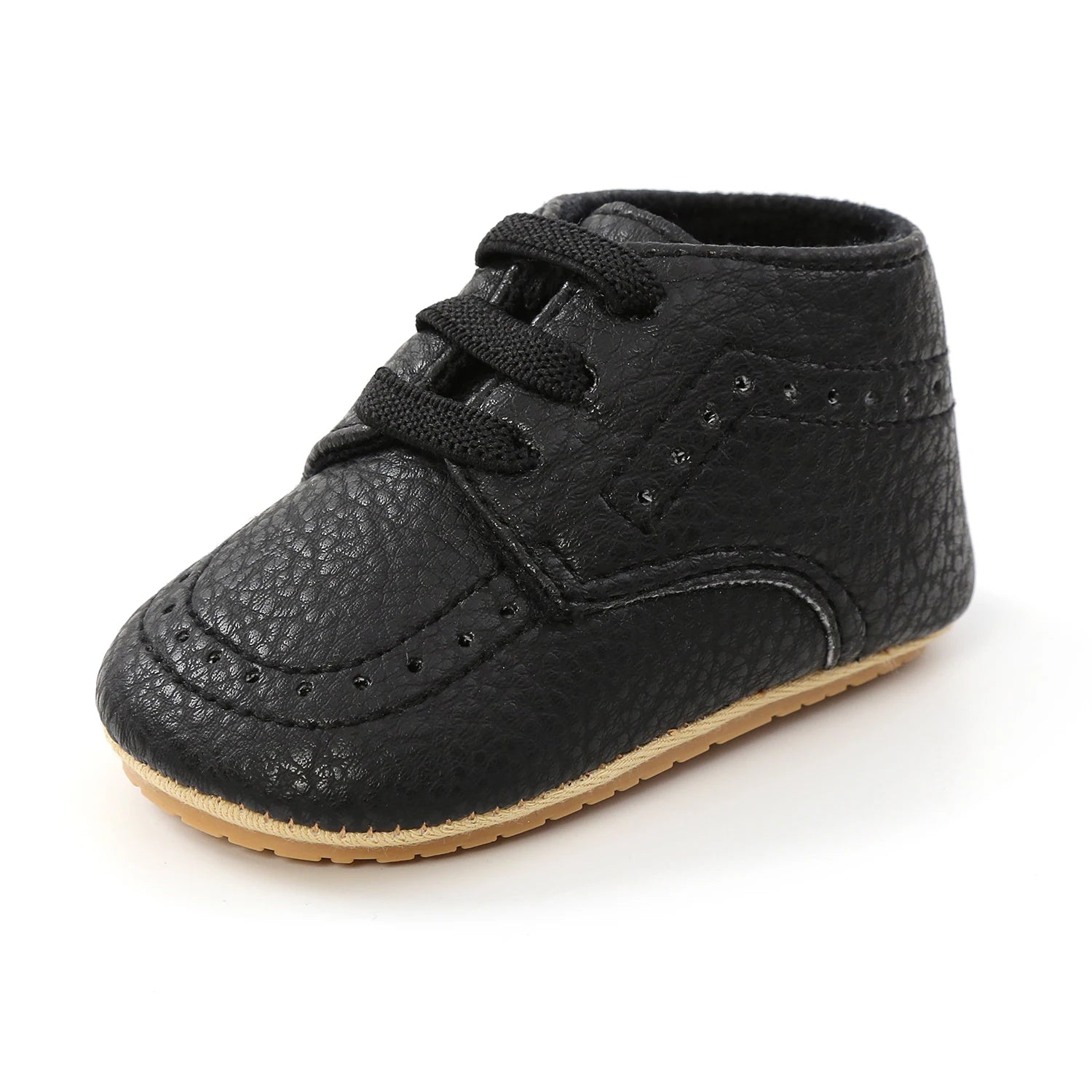 New Baby Shoes Leather Dress Shoes Baby Boy Girl Shoes Rubber Sole Anti-slip Toddler First Walkers Newborn Crib Shoes Moccasins