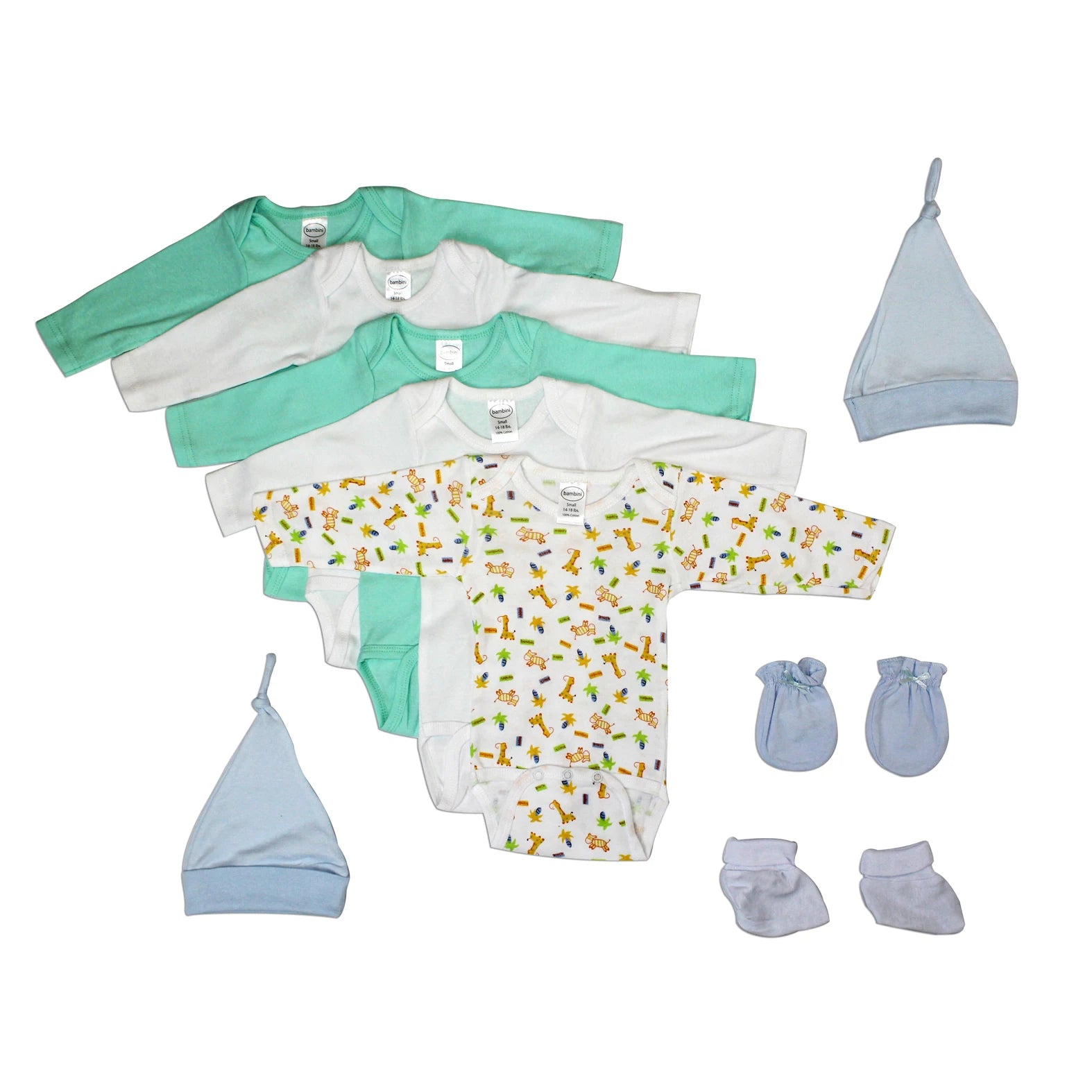 UD2 Neugeborenen-Jungen 9-teiliges Ls_0058 Babyparty-Geschenkset 100 % Baumwoll-Musselin-Babykleidung für 6 Monate