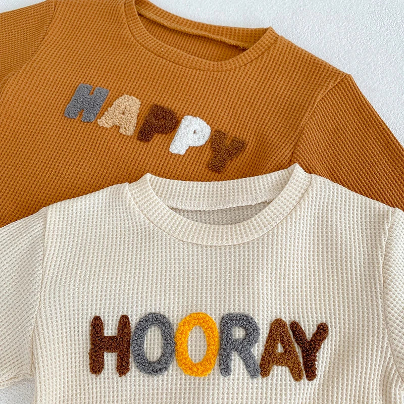 Spring Fashion Baby Clothing Baby Girl Boy Clothes Set Newborn Sweatshirt + Pants Kids Suit Outfit Costume Sets Accessories