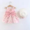 Summer Cotton Sleeveless Flower Dress for Girls ODM Baby Clothing with Floral Decoration Toddler Kids' Clothes