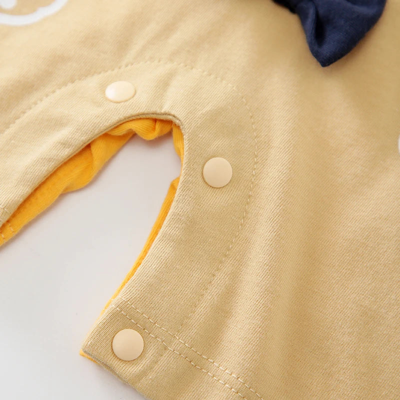 Neugeborenen-Strampler-Sets, Sommer, kurze Ärmel, gestrickte Baumwolle, Jungen- und Mädchen-Outfits, Babykleidung