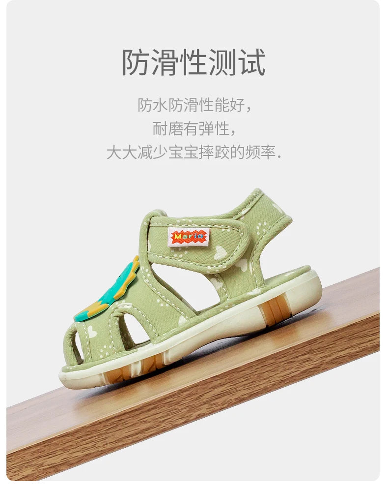 2023 Babyschuhe mit Sound süße Bibi Kleinkinderschuhe für Kinder Zeichentrick-Jungen-Sandalen für Mädchen Hasen-Infantil-Hausschuhe
