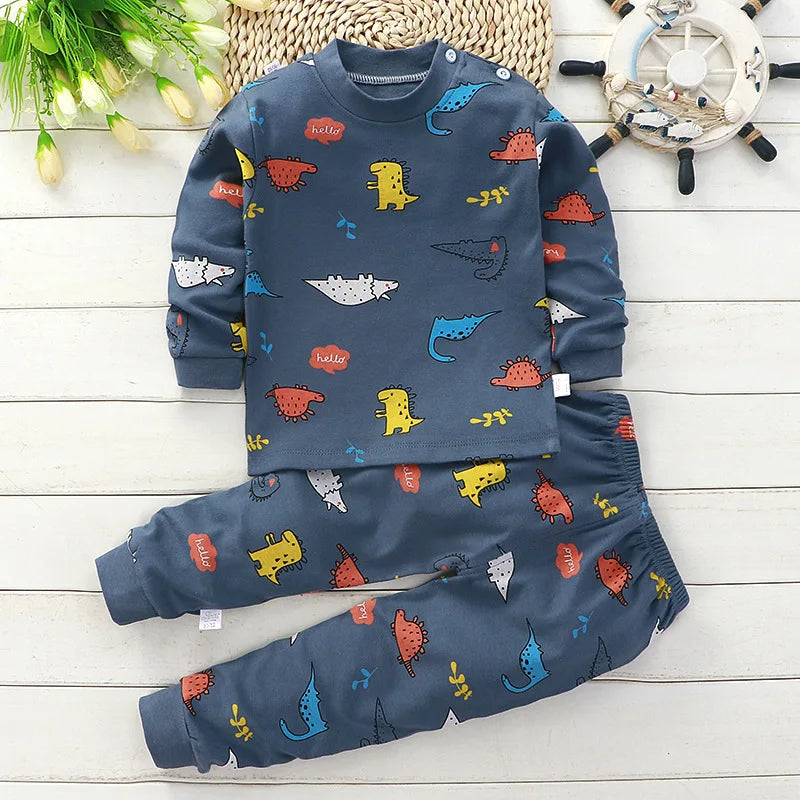 Kinderkleidung Kinder-Sets Kinderbekleidung Jungen Mädchen Baumwolle Herbst Winter Kleidung Hosen Schlafanzüge Unterwäsche Weihnachtsgeschenk