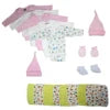 UD2 Recién Nacida Bebé Niña 17 Piezas Estilo Ins Set de Regalo para Baby Shower Ropa de Bebé de Muselina para 6 Meses para Niños