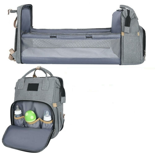 Wickeltasche für Kinderwagen mit Babybett