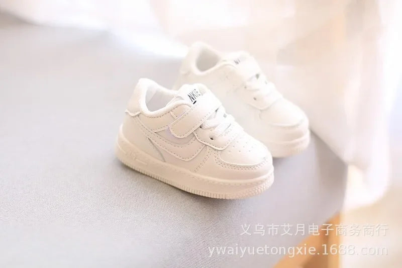 Sneakers for Babies Boys and Girls White Shoes Low-top Sneakers Student Shoes Children's Running Shoes Casual Shoes