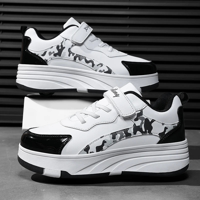 Rollschuh Schuhe Kinder Sneaker mit Rollen Kinder Rollschuhe Mode Outdoor Sportschuhe Mädchen Jungen Geschenke für Kinder