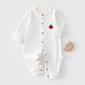 AYNIGIELL 2026 Neuer Baby-Overall einfarbig Hochwertiger Reiner Baumwolle Atmungsaktiver Strampler 0-18 Monate Jungen Mädchen Kleidung