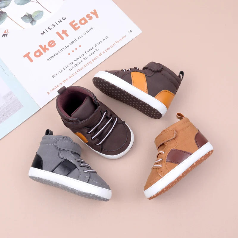 Zapatos de bebé de algodón suave de alta calidad, estilo primavera y otoño, para niños y niñas de 0 a 9 a 18 meses, nueva moda para bebés 2024 BHX3190